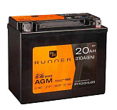 20Ah R+ Runner Bike 12V 310 А (ДШВ: 176*87*154мм), корпус: Euro, клеммы: под болт