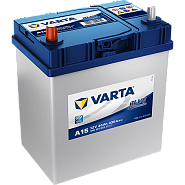 40Ah L+ Varta Blue Dynamic 12V 330 А (ДШВ: 187*127*227мм), корпус: Asia(б/б), клеммы: тонкий конус