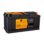 105Ah R+ Runner AGM 12V 950 А (ДШВ: 392*175*190мм), корпус: Euro, клеммы: конуc