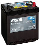 40Ah R+ Exide Premium 12V 350 А (ДШВ: 187*136*220мм), корпус: Asia, клеммы: конуc