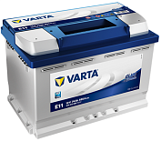 74Ah R+ Varta Blue Dynamic 12V 680 А (ДШВ: 278*175*190мм), корпус: Euro, клеммы: конуc