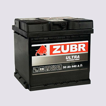 Аккумулятор ZUBR 50 прямая 