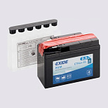 2,3Ah R+ Exide Motorbike&Sport AGM 12V 35 А (ДШВ: 113*48*85мм), корпус: Euro, клеммы: под болт