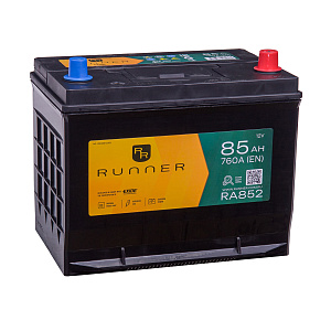 85Ah R+ Runner 12V 760 А (ДШВ: 260*172*220мм), корпус: Asia, клеммы: конуc