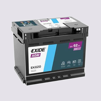 Аккумулятор EXIDE TECHNOLOGIES 62 обратная 