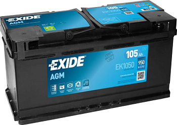 Аккумулятор EXIDE TECHNOLOGIES 105 обратная 