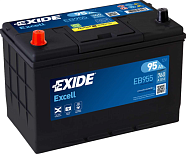 95Ah L+ Exide Excell 12V 720 А (ДШВ: 306*173*222мм), корпус: Asia, клеммы: конуc