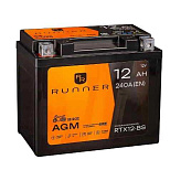 12Ah L+ Runner Bike 12V 240 А (ДШВ: 152*87*130мм), корпус: Euro, клеммы: под болт