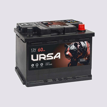 Аккумулятор ZUBR 60 обратная 