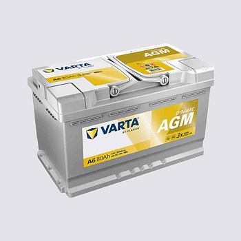 Аккумулятор VARTA 80 обратная 