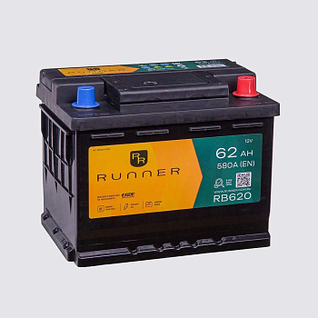 Аккумулятор RUNNER 62 обратная 