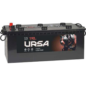 190Ah L+ Ursa Extra 12V 1 150 А (ДШВ: 510*218*225мм), корпус: Euro, клеммы: конуc
