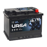 60Ah R+ Ursa Blue 12V 460 А (ДШВ: 242*175*190мм), корпус: Euro, клеммы: конуc