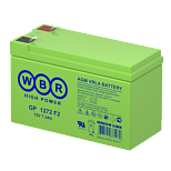 7,2Ah L+ WBR 12V  А (ДШВ: 151*65*100мм), корпус: Euro, клеммы: FASTON (зажим) 6,35 мм